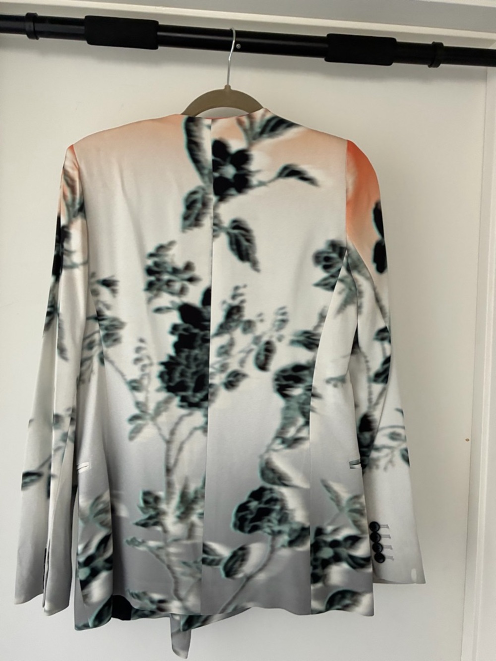 Vintage Etro Blurred Floral Blazer Size 42 - Picture 2 of 5